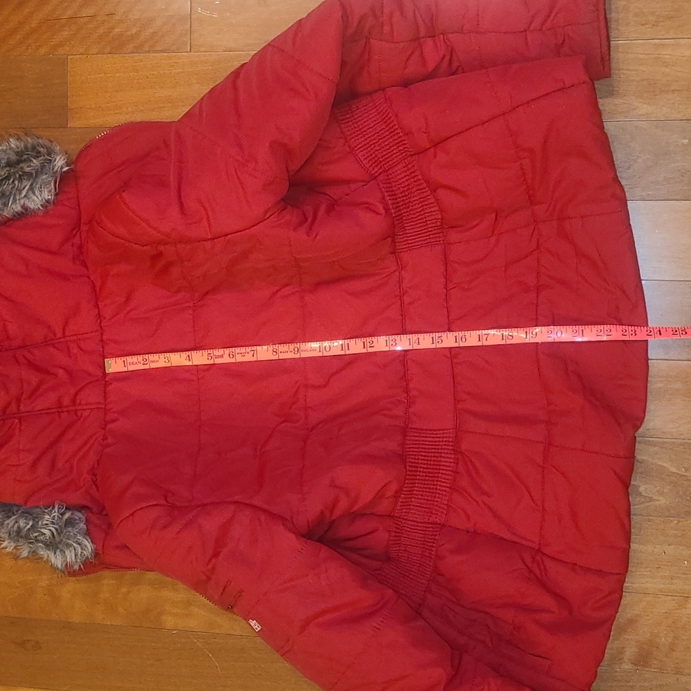 Aeropostale Juniors red medium winter puffer coat - Picture 9 of 11
